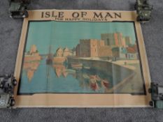 An original landscape Isle of Man Advertising Poster after Brundrit 26, Reginald G Brundrit, Isle o