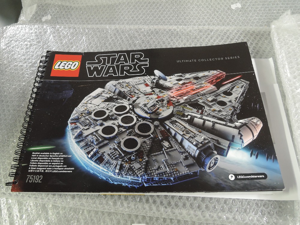 A Lego 75192 Star Wars Millennium Falcon model from the Ultimate Collector Series, not checked for