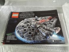A Lego 75192 Star Wars Millennium Falcon model from the Ultimate Collector Series, not checked for