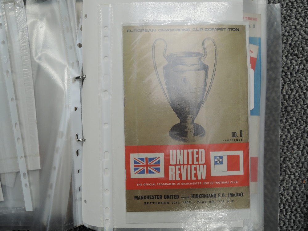 Two folders containing Manchester United Match Day Programmes 1966-1998 including Partizan 13 Aprila - Image 7 of 15