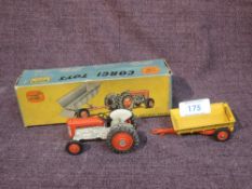 A Corgi diecast Gift Set No 7, Massey-Ferguson 65 Tractor and Tipper Trailer, in original box