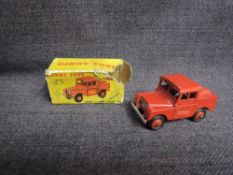 A Dinky diecast, 255 Mersey Tunnel Police Van, in original box, missing both ends and damaged