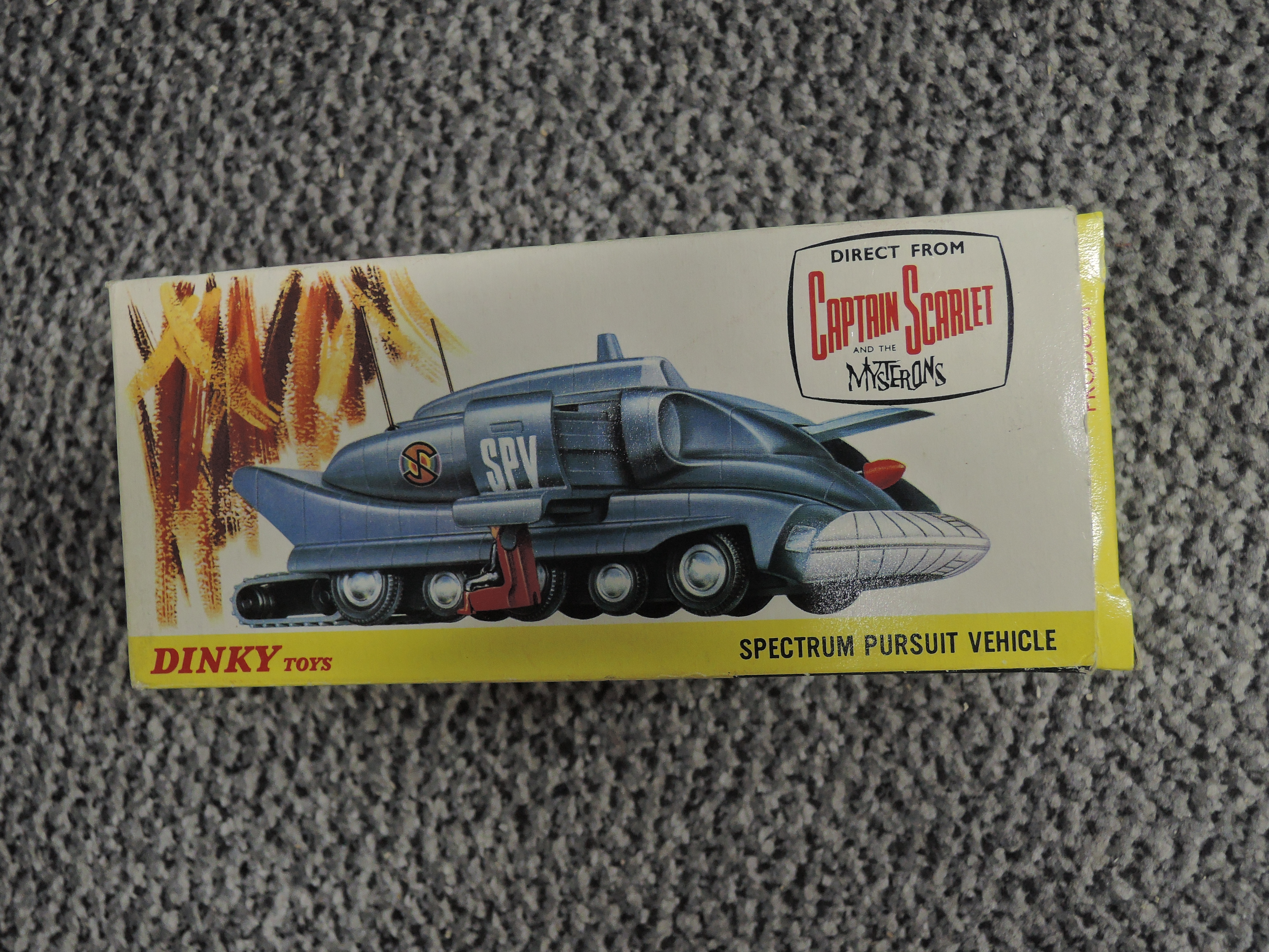 A Dinky diecast, No104 Spectrum Pursuit Vehicle on inner card stand in original box with instruction - Image 2 of 13