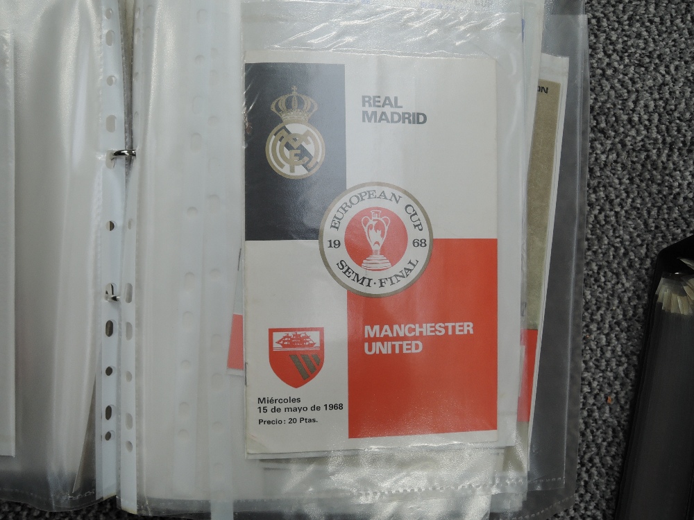 Two folders containing Manchester United Match Day Programmes 1966-1998 including Partizan 13 Aprila - Image 4 of 15