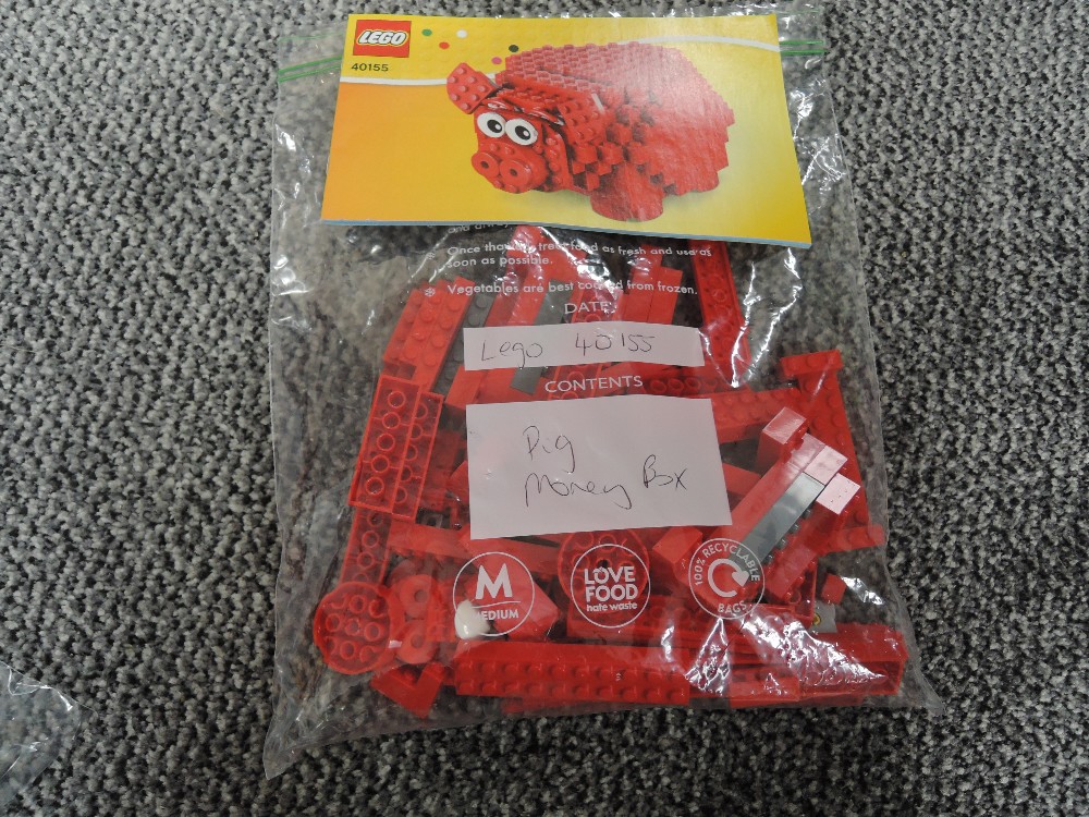 Two Lego Sets, 40173 Picture Frame and 40155 Pig Money Box, not checked for completeness - Image 2 of 2