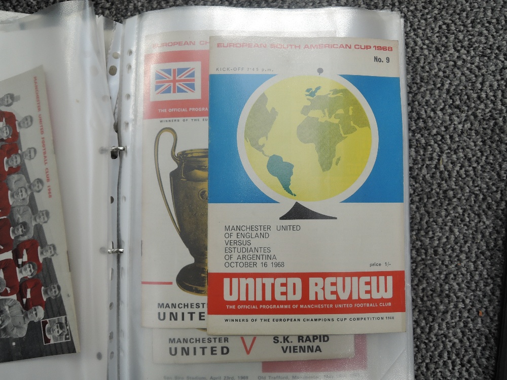 Two folders containing Manchester United Match Day Programmes 1966-1998 including Partizan 13 Aprila - Image 9 of 15