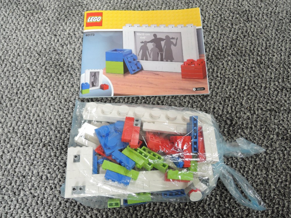 Two Lego Sets, 40173 Picture Frame and 40155 Pig Money Box, not checked for completeness