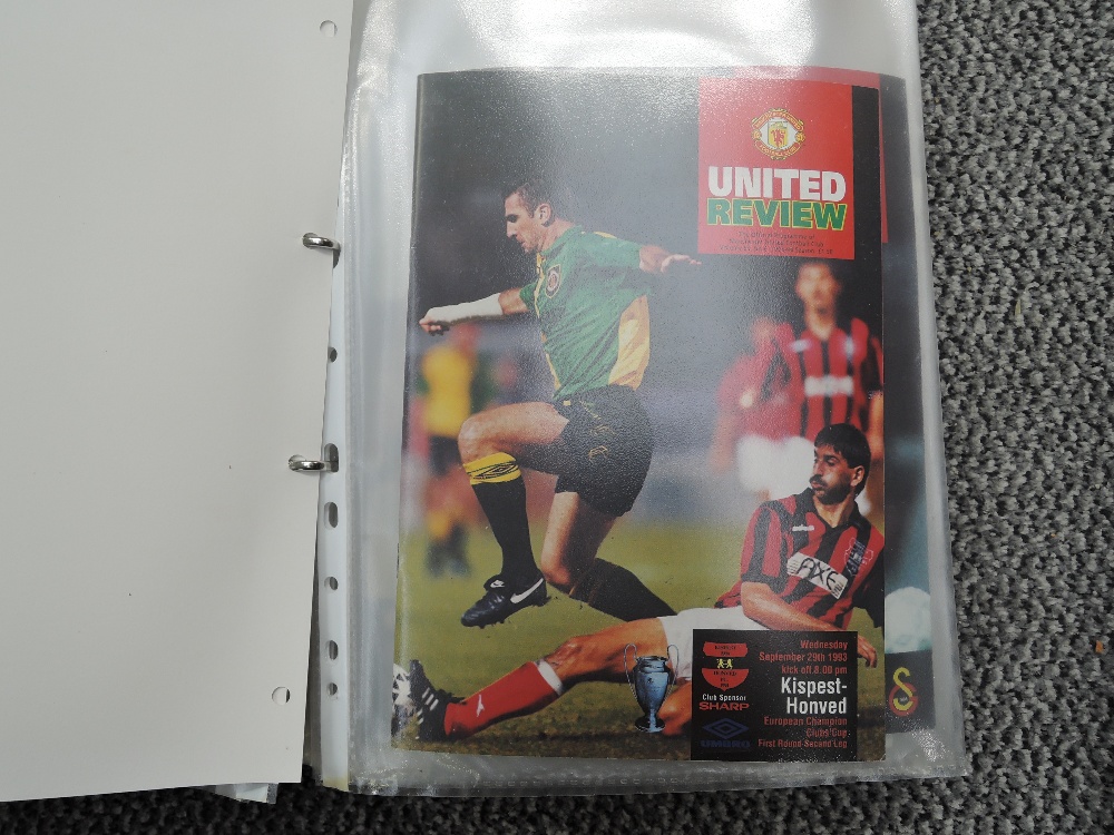 Two folders containing Manchester United Match Day Programmes 1966-1998 including Partizan 13 Aprila - Image 15 of 15