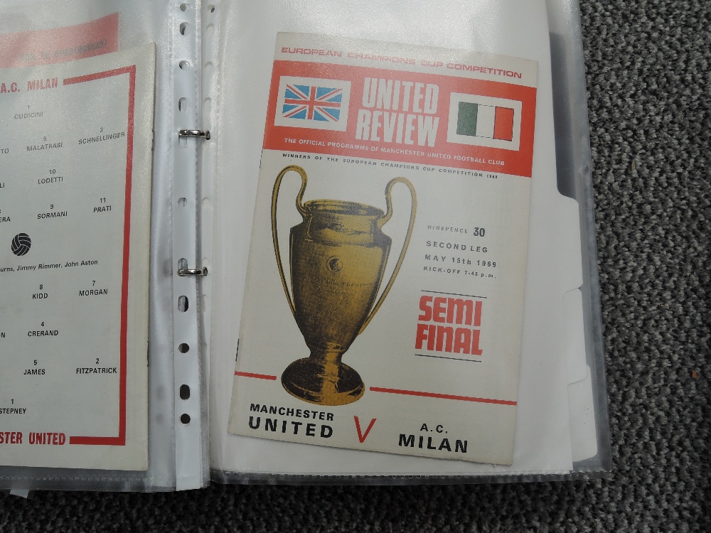 Two folders containing Manchester United Match Day Programmes 1966-1998 including Partizan 13 Aprila - Image 14 of 15