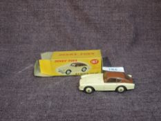 A Dinky diecast, 167 A.C.Aceca Coupe in cream with brown roof, in original cream and brown spot box