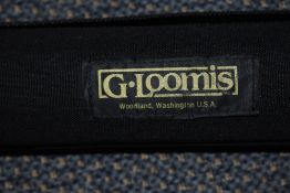 A G-Loomis 2pc 9ft GL2 fast action fly fishing rod in soft and hard case