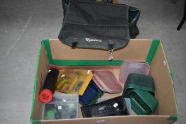 A Witchwood fishing bag containing a mixed large selection of Course fishing tackle including