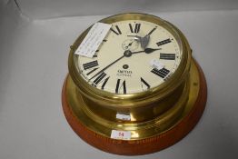 A 20th century Smiths Astral nautical ships clock, perportedly from P&O Orient Orsova chief