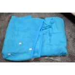 Two Biederlack Thermosoft blankets, in turquoise
