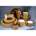 A quantity of Hornsea 'Bronte' pattern dinner and coffee wares, to include coffee pot.