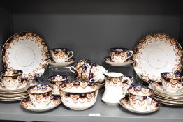 An early 20th century Royal Albert part tea service pattern no.L250