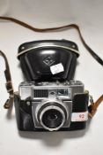 An Agfa Agnar camera body with case