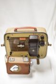 A vintage Kodak Brownie Eight 58 projector, sold along with a Kodak Brownie 8mm movie camera II