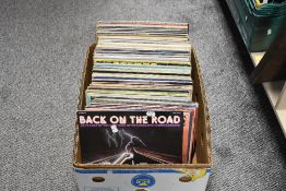 A large collection of mixed vinyl LP records.