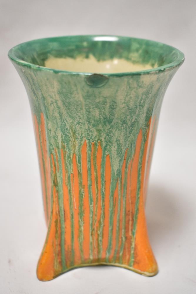 A selection of Art Deco Wade Heath Orcadia wares, fluted vase having had a repair all other pieces - Image 5 of 6