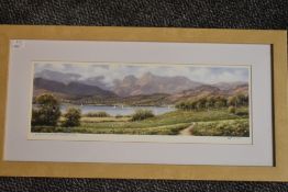 Jeff Sudders, (contemporary), after, two prints, Windermere and the Langdale Pikes, and Beautiful