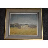 (20th century), an oil painting on board, Leighton Hall, 34 x 43cm, framed, 49 x 58cm