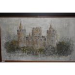 T Trend, (contemporary), an oil painting on board, castle, signed and dated (19)67, 56 x 94cm,