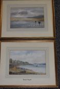 B Billings, (19th century), a pair of watercolours, one attributed Arnside, dated May 1891, one