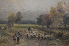 (20th century), a watercolour, In Denton Park Wharfdale, attributed verso, 17 x 24cm, later