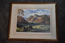 Stephen Darbishire, (contemporary), after, a Ltd Ed print, Langdales, signed and num 58/850, 28 x