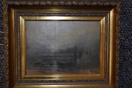 R Cane, (19th/20th century), an oil painting, sailing boats at sea, signed, 14 x 20cm, framed, 24