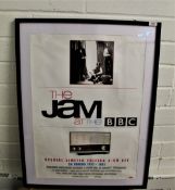 A large framed Jam promo poster for the 2002 BBC sessions release - Paul Weller / Mod interest
