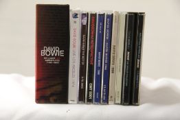 A lot of ten David Bowie Cd's including box sets