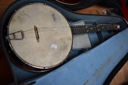 A vintage banjo ukulele