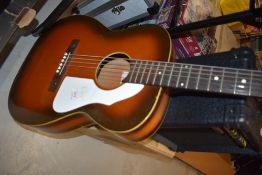 A vintage EKO acoustic guitar