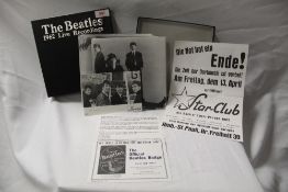 A box the fifteen seven inch singles - The Beatles ' Hamburg Years ' discs look unplayed