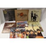 A large lot of Neil Young / Joe Walsh vinyl albums - 15 in total