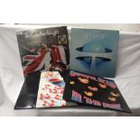 A lot of eight rock and pop interest vinyl albums