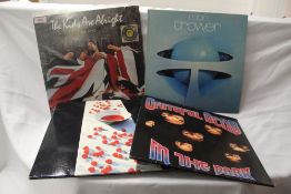 A lot of eight rock and pop interest vinyl albums