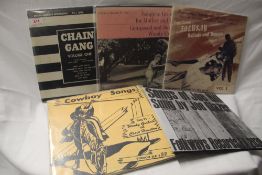 A lot of twelve 10' records - Jazz / Blues and Folk interest
