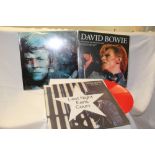 A lot of three David Bowie albums - 2 doubles and a triple live - rare recordings