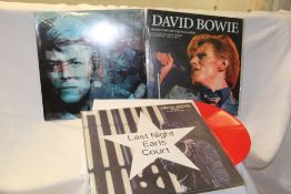 A lot of three David Bowie albums - 2 doubles and a triple live - rare recordings