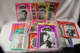 A box of collectable vintage rock and roll interest magazines - all been well cared for and are