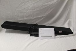 A TLC Soundbar with remote