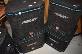 A pair of Peavey HiSys 112XT and oair of Peavey 6XT speakers