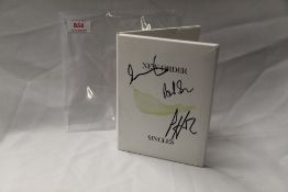 A highly sought after New Order promo item - signed by the line up of the band at the time - it is a