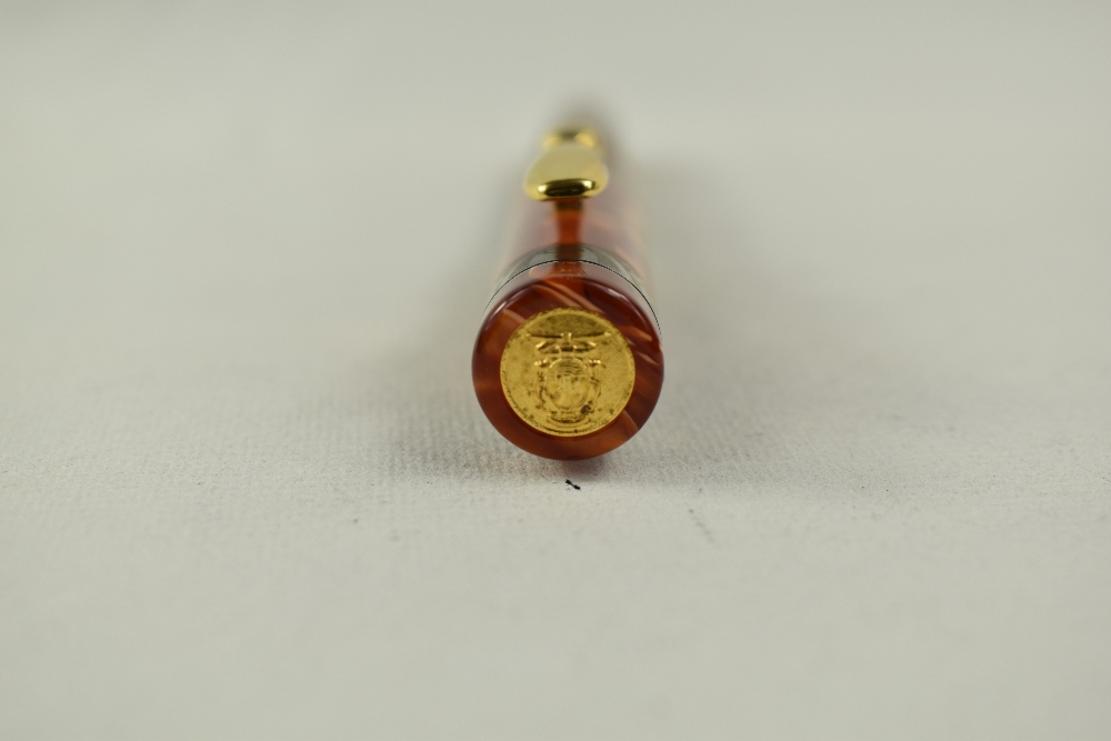 A Limited Edition Visconti Ducale Palazzo di Sassuolo Vacuum fill fountain pen 86/400, in amber - Image 4 of 8