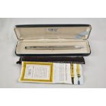A boxed Cross sterling silver propelling pencil. Good condition