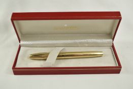 A Sheaffer Imperial 777 12k gold filled fountain pen with white spot to clip having Sheaffer 14k