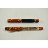 A Limited Edition Visconti Ducale Palazzo di Sassuolo Vacuum fill fountain pen 86/400, in amber